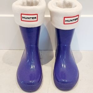 Kids Hunter rain boots Size 11 w/ Hunter boot socks!